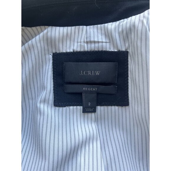 J. Crew Black Regent Blazer Size 2 EUC - Picture 6 of 7